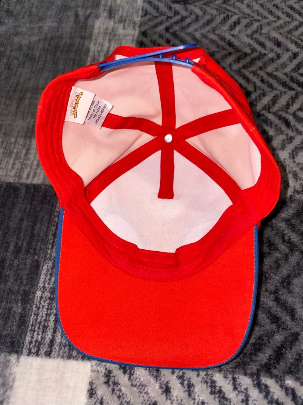 Kids Spiderman Superhero Cap - Red and Blue
